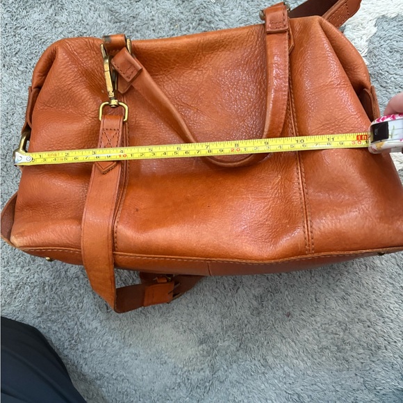 Maxwell Brown Leather Women's small duffle style Bag - Picture 11 of 14